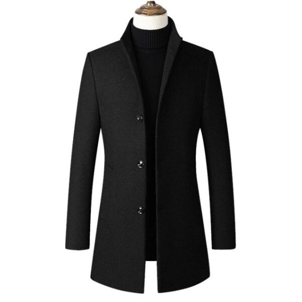 Manteau en laine slim pas cher