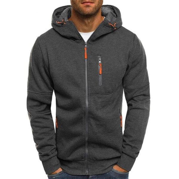 Sweat à Capuche Homme – Modèle Supernatural, Zippé, Polaire – Coupe-vent, Poches – Taille S à 3XL (2025)