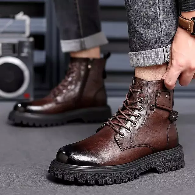 Bottes homme bout rond – Image 3