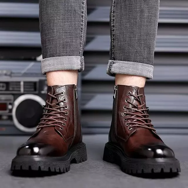 Bottes homme bout rond – Image 4