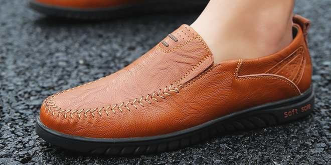 Homme Mocassins Classic Cuir Chaussures Ville Saison d/'été Casual Antidérapant Antichoc Loafers