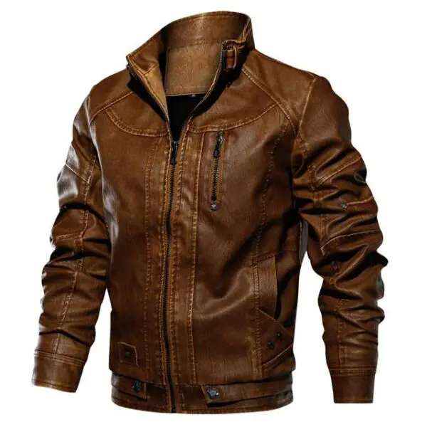 Blouson cuir homme mode 2025