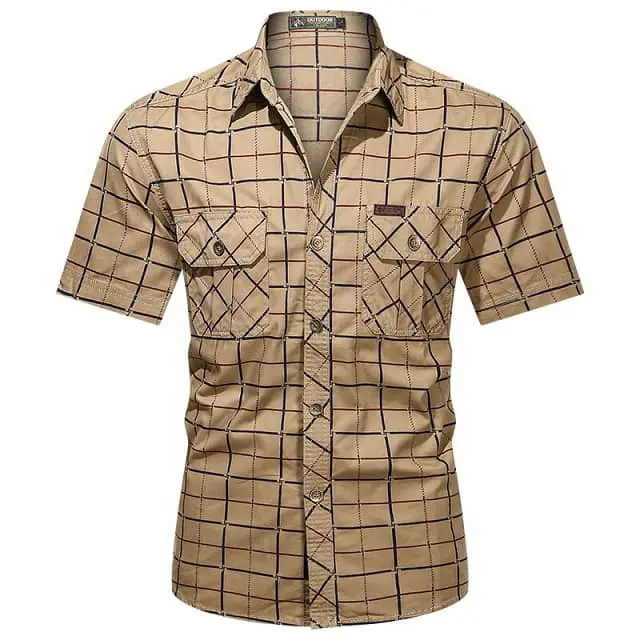 Chemise à carreaux homme – Image 3