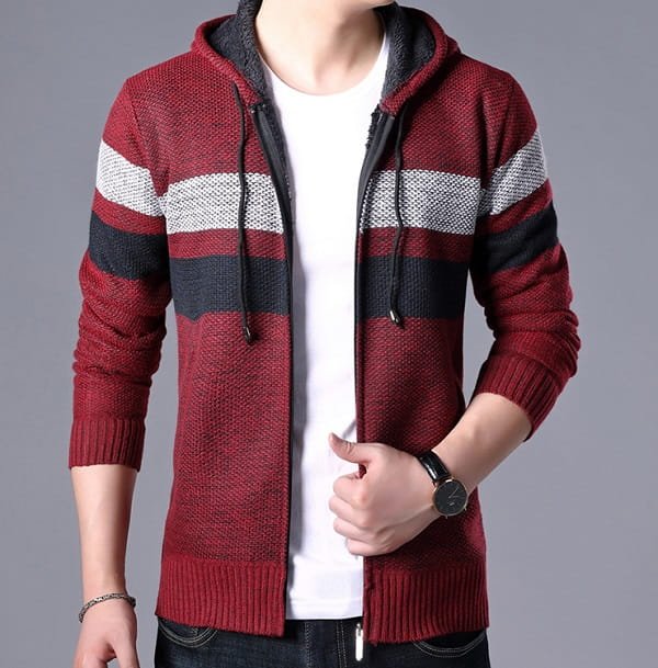 Sweat à Capuche Polaire Homme 2025 - Cardigan Zippé Épais, Coupe Loose - Hiver, Extérieur