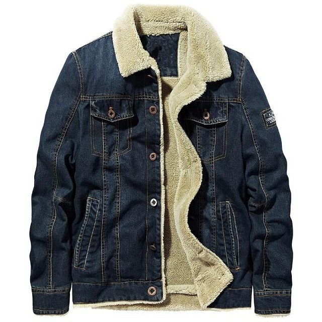Veste D'hiver Femme En Jean Doublée Fourrure - Veste Chaude Denim Avec Capuche Et Poches - Taille S à XXL