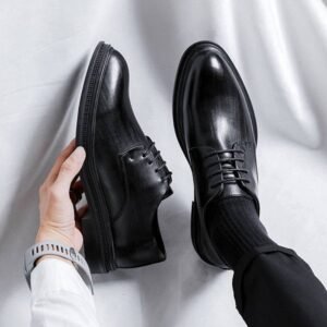 Chaussures Oxford Hommes En Cuir Verni - Classiques, élégantes, Semelle Antidérapante - Pour Mariage, Bureau, Soirée