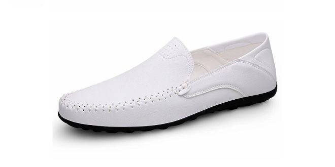 Mocassins Homme En Cuir - Confortables Et Légers - Semelle Antidérapante - Pour Conduite Et Quotidien - 13