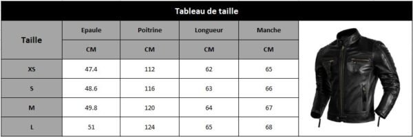 Blouson Homme En Cuir Véritable - Taille 52 - Marron - Occasion Très Bon état