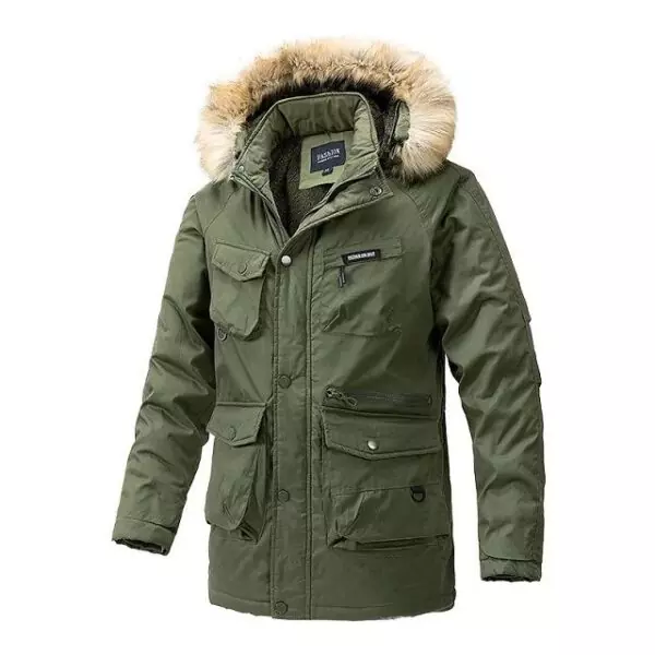 Parka à capuche multi-poches mode 2025-2026