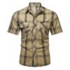 Chemise à carreaux multi poches – Image 3